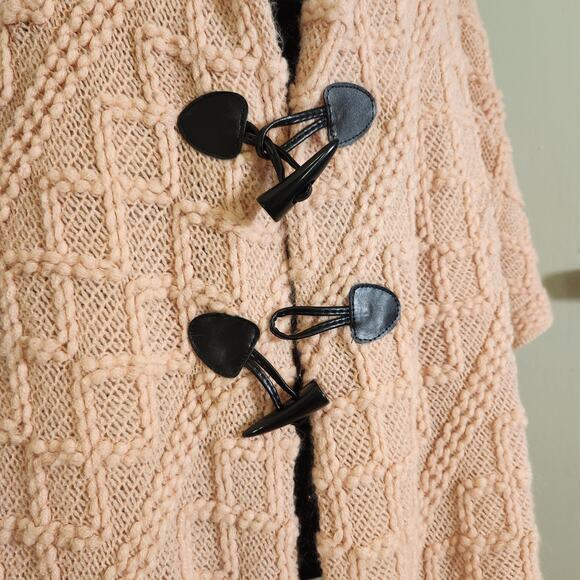 MIXIT Mommy and Me Pink Knit Poncho Set, One Size - Picture 8 of 13